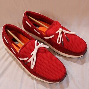 SWIMS Men’s Red Breeze Penny Loafers Size 7 NWB